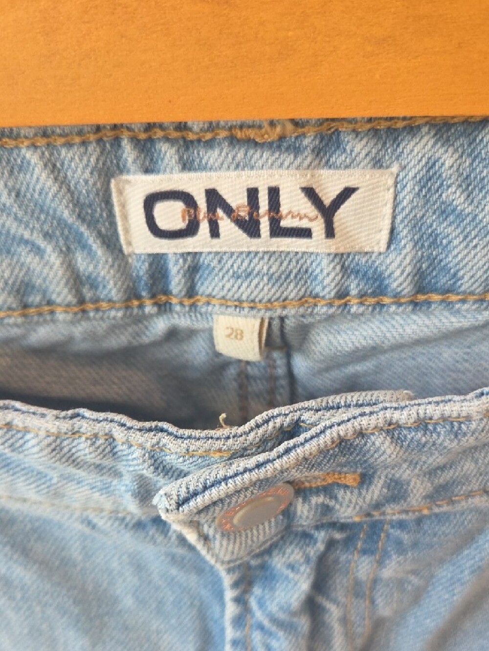 "ONLY" Light Blue Cargo Jeans - Picture 4 of 8